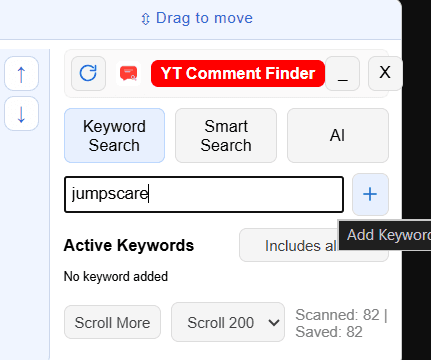 Step 2: Add your keywords